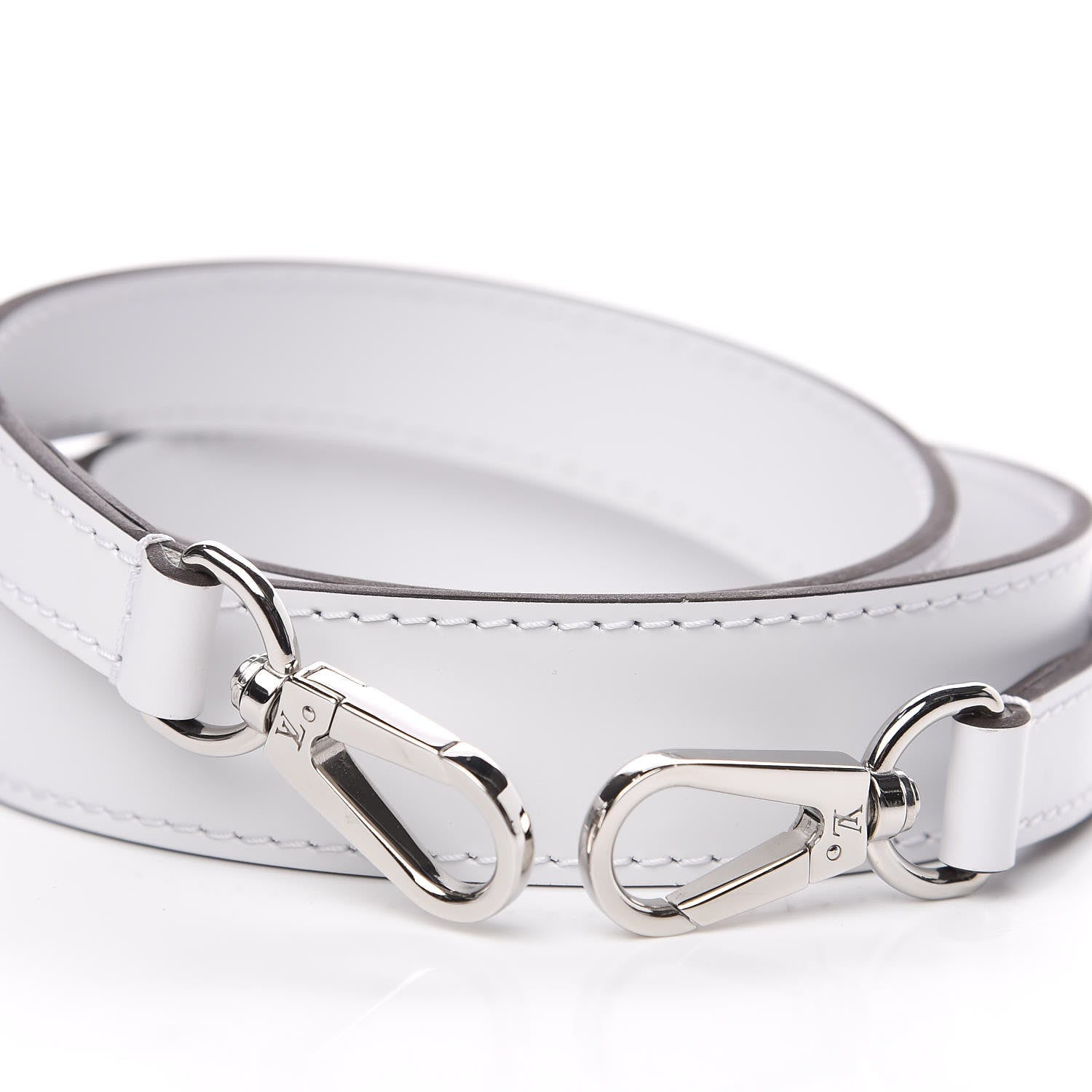 Louis Vuitton Calfskin Grenelle Shoulder Strap White 3 of 4