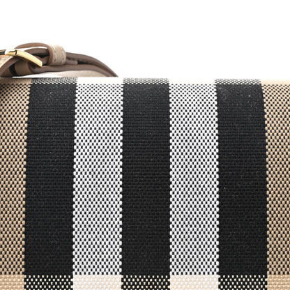 Burberry Smooth Calfskin Canvas Check Medium TB Bag Dusty Sand Soft Fawn 8 of 12