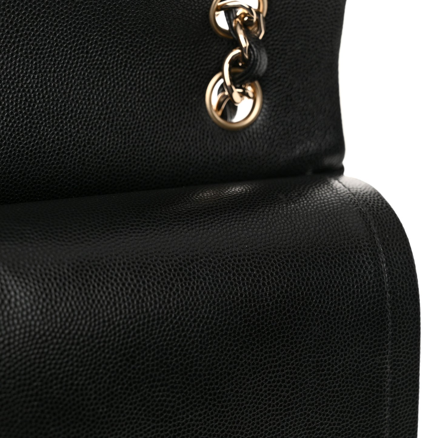 Caviar Quilted Maxi Double Flap Black