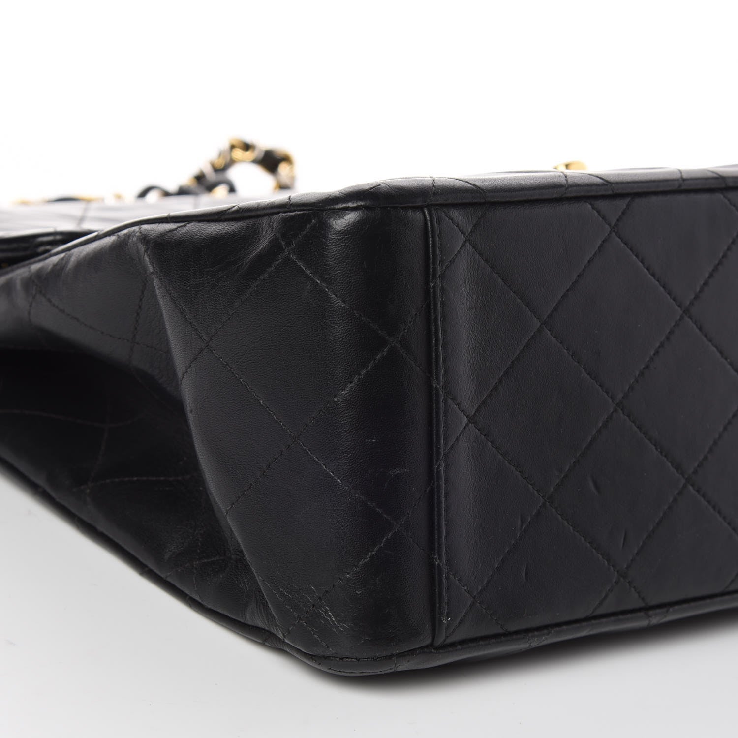 Chanel Lambskin Quilted XL Jumbo Single Flap Black 5 of 23