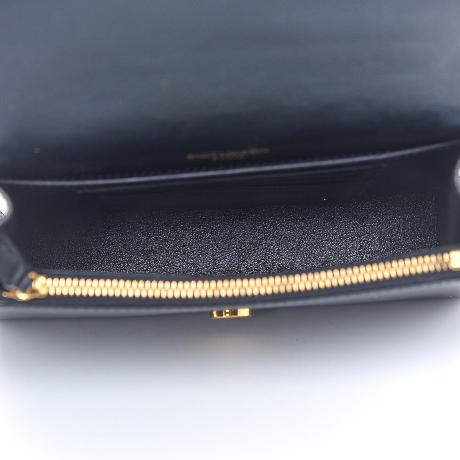 Saint Laurent Smooth Calfskin Monogram Kate Belt Bag Black 5 of 8