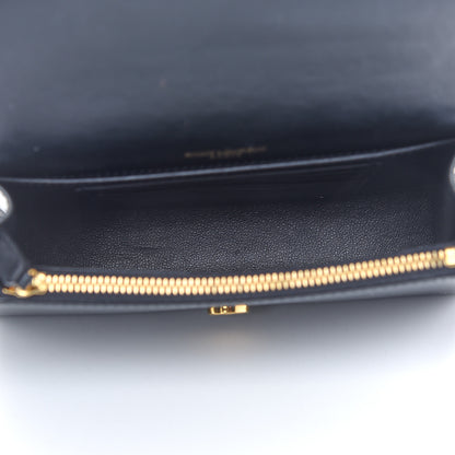 Saint Laurent Smooth Calfskin Monogram Kate Belt Bag Black 5 of 8