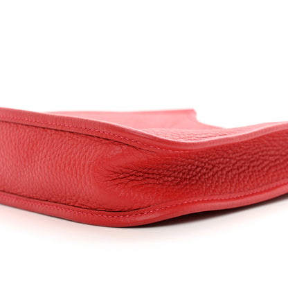 Hermes Taurillon Clemence Evelyne TPM Rouge Casaque 9 of 10