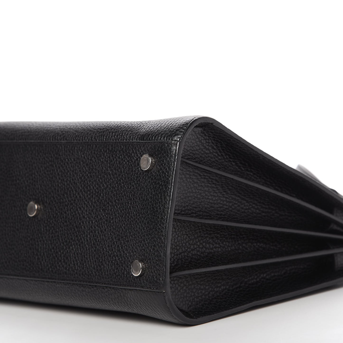 Grained Calfskin Small Sac De Jour Black