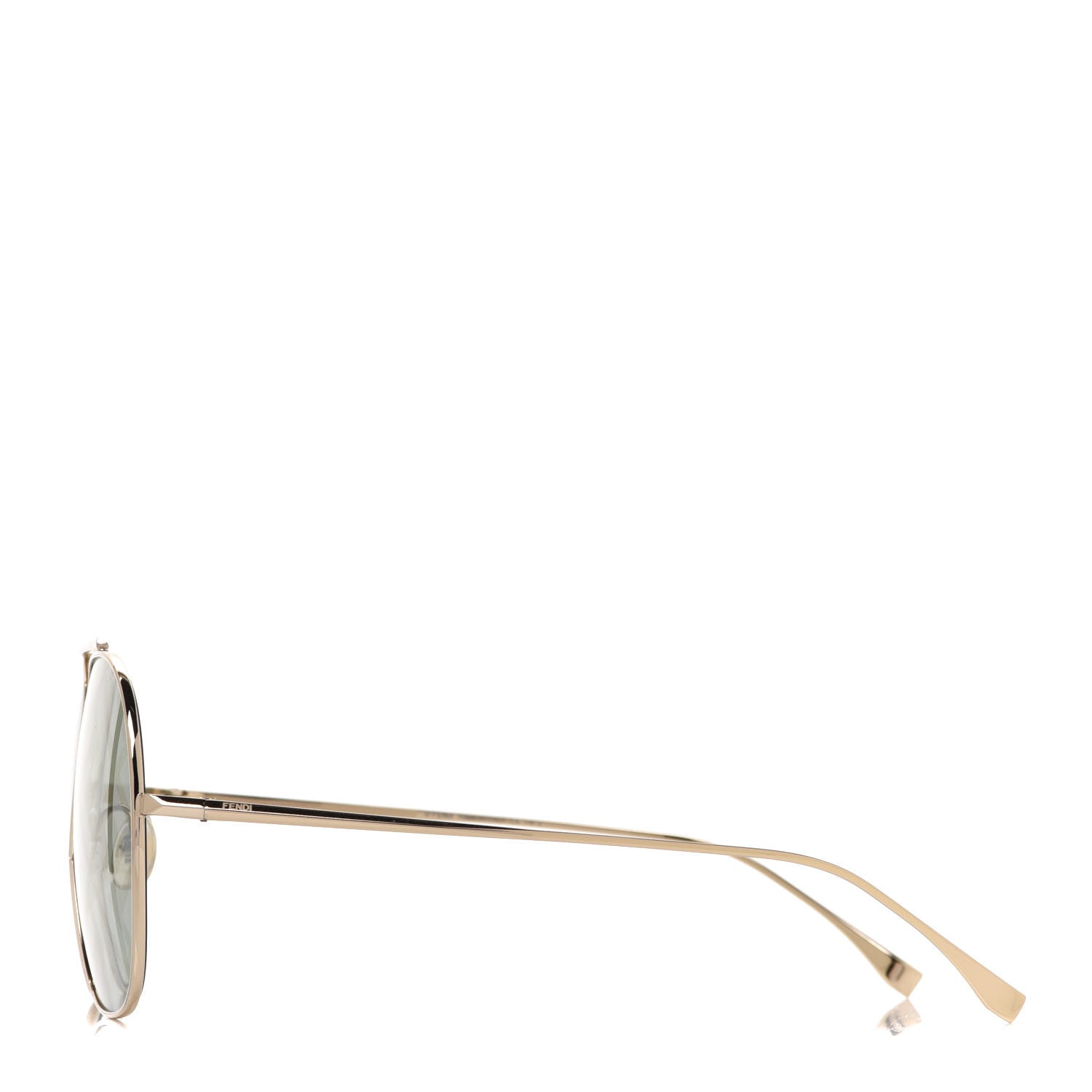 Fendi Metal Fendi Forever Aviator Sunglasses FF0407/G/S Gold 3 of 7