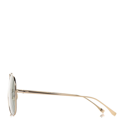 Fendi Metal Fendi Forever Aviator Sunglasses FF0407/G/S Gold 3 of 7
