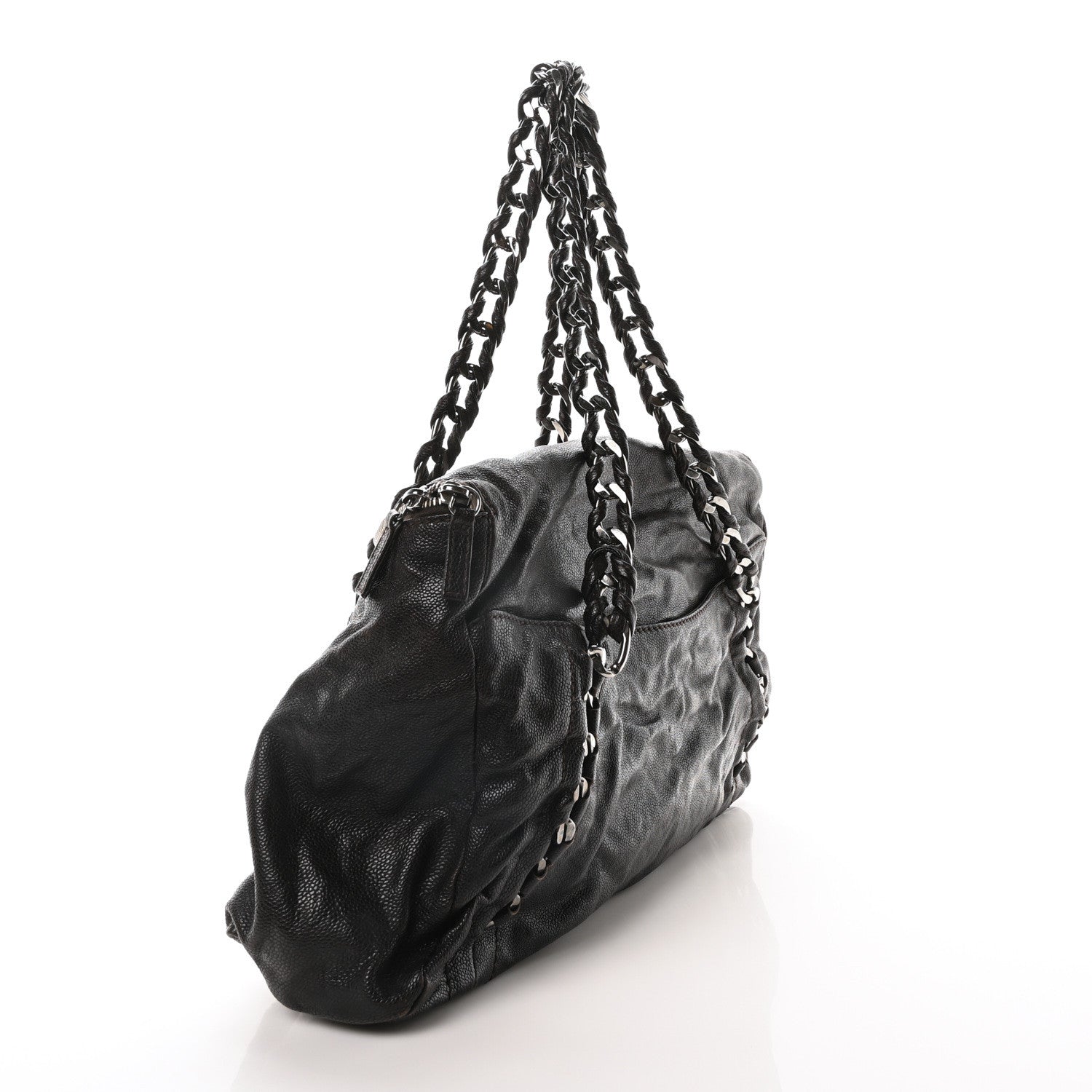 Chanel Glazed Caviar Modern Chain Tote Brown 3 of 10
