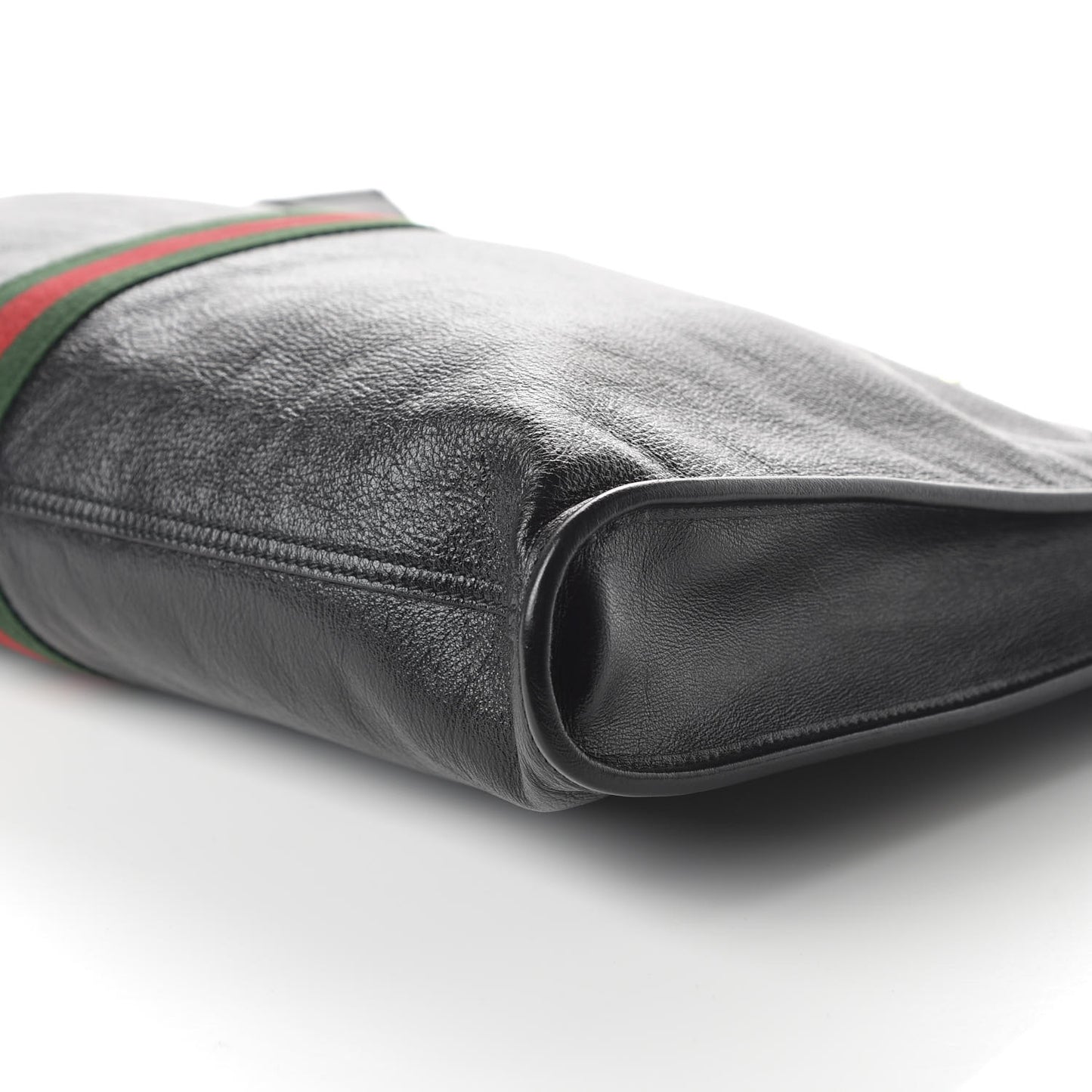 Calfskin Large Rajah Chain Tote Black