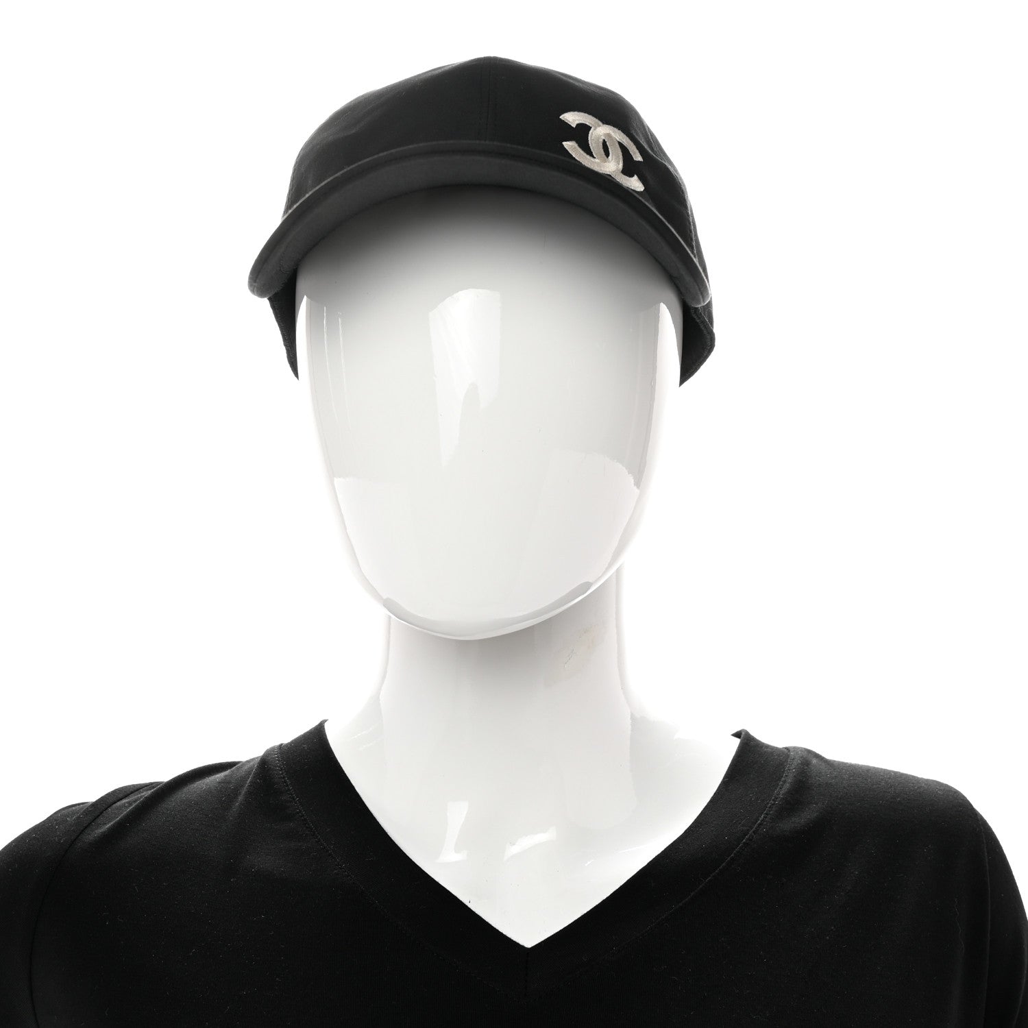 Chanel Cotton CC Cap Hat Black 2 of 10