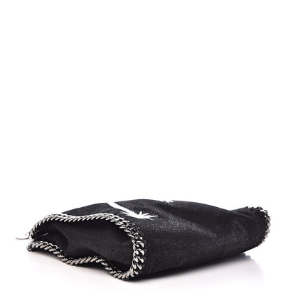 Stella McCartney Shaggy Deer Embroidered Palm Tree Mini Falabella Tote Black 4 of 10