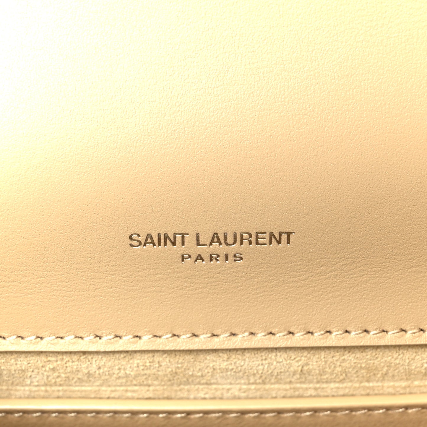 Metallic Calfskin Small Classic Monogram Kate Tassel Satchel Gold