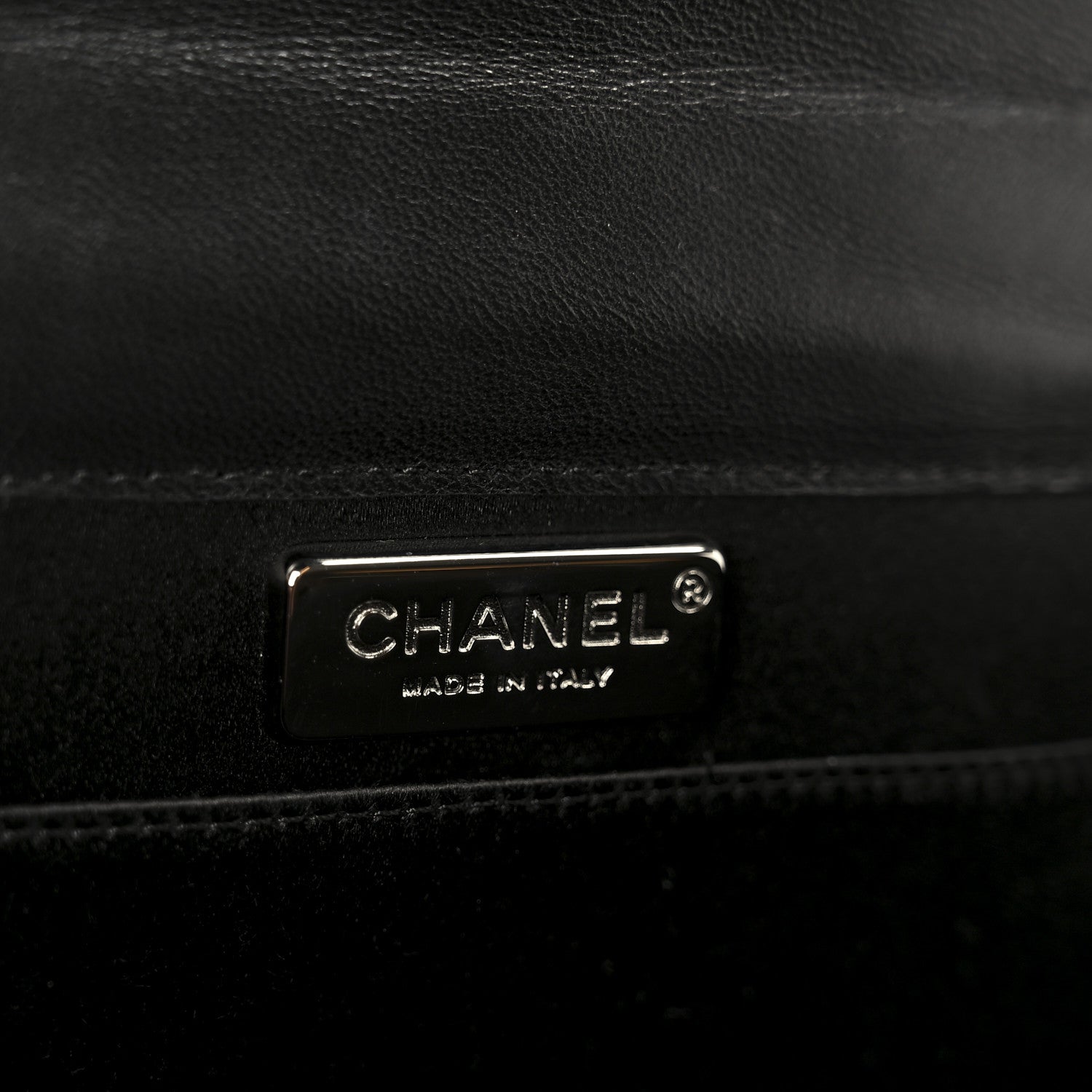 Chanel Suede Crystal Quilted Evening Clutch Black Blue 6 of 11
