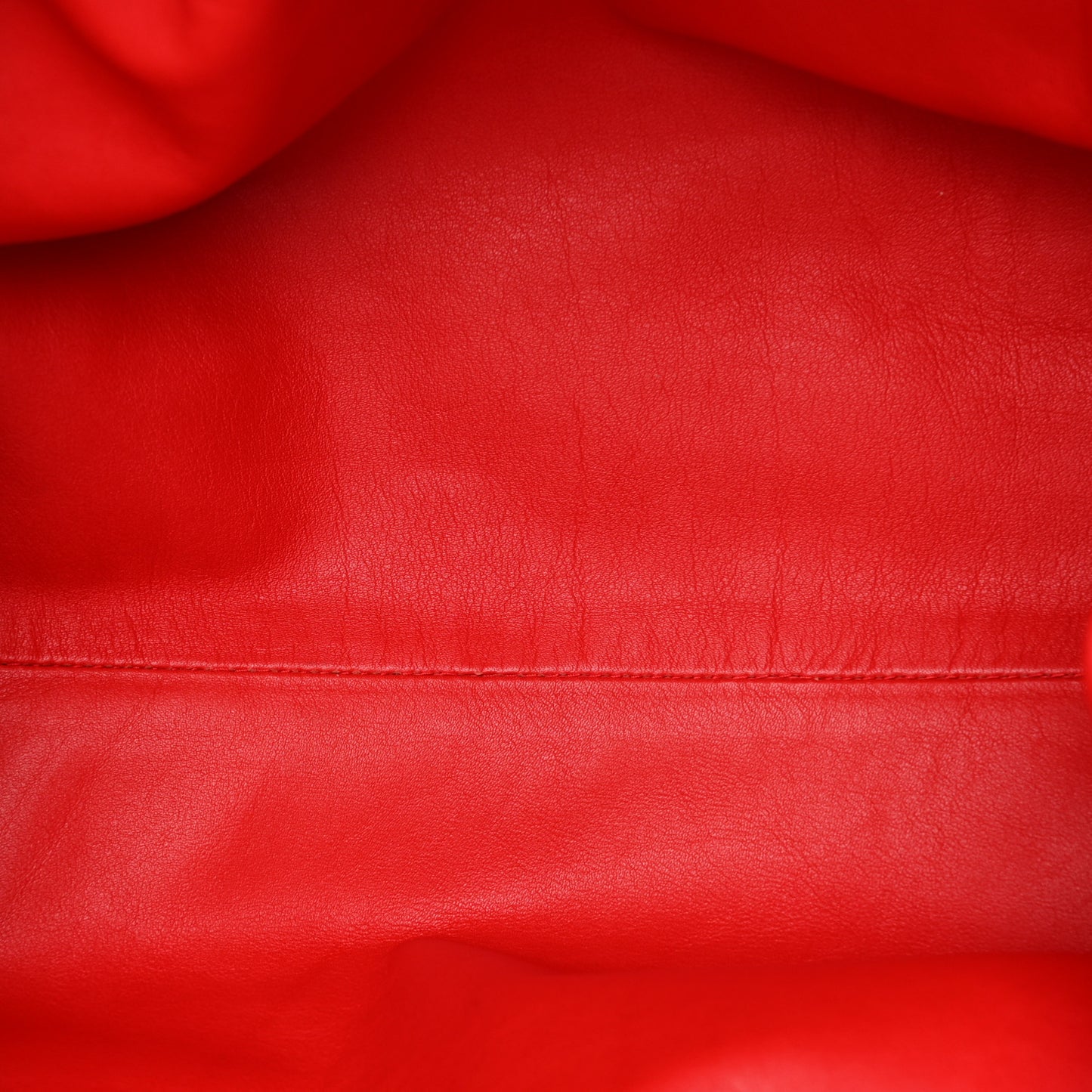 Smooth Butter Calf The Pouch Oversized Clutch Bright Red
