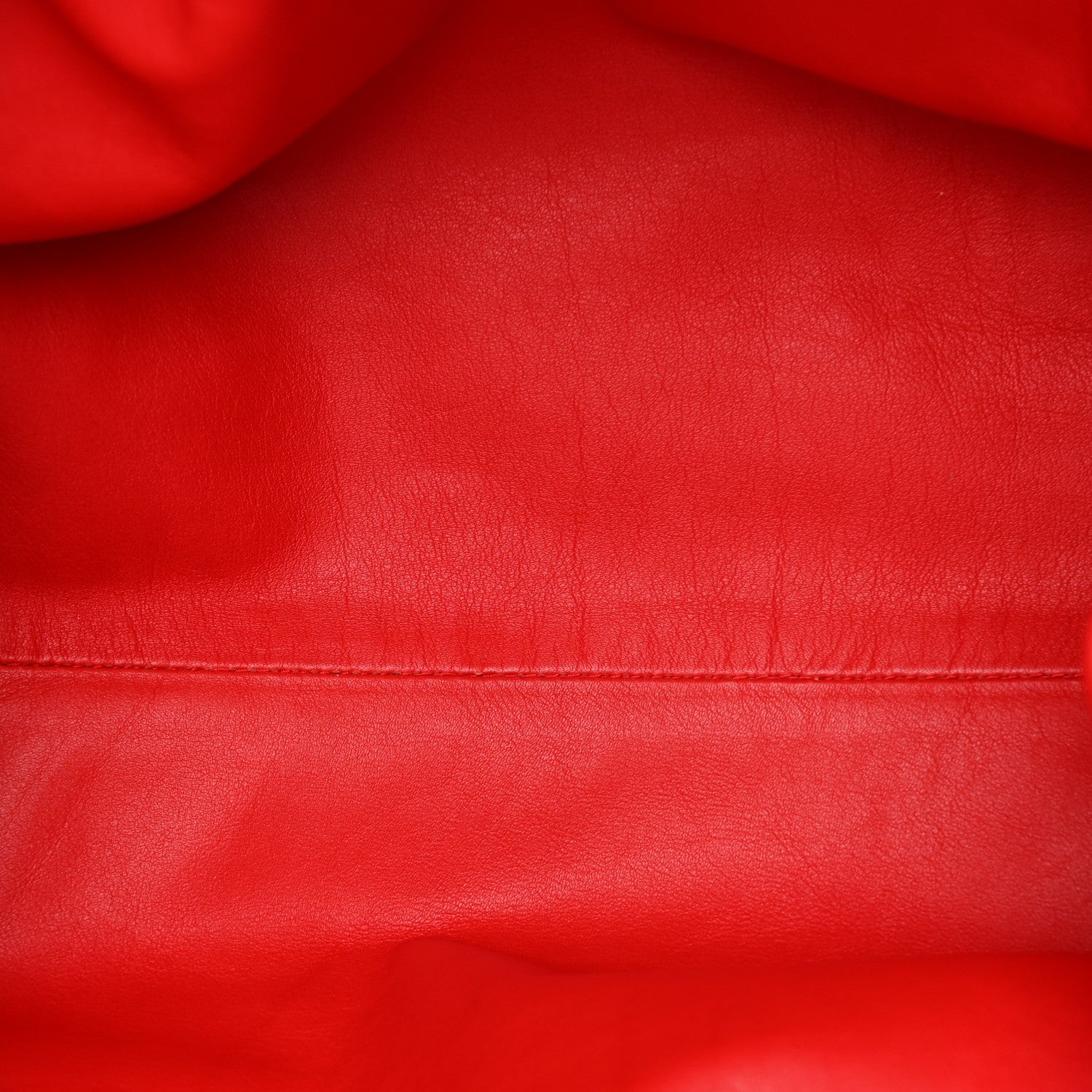 Bottega Veneta Smooth Butter Calf The Pouch Oversized Clutch Bright Red 4 of 8