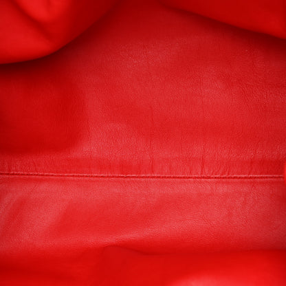 Bottega Veneta Smooth Butter Calf The Pouch Oversized Clutch Bright Red 4 of 8