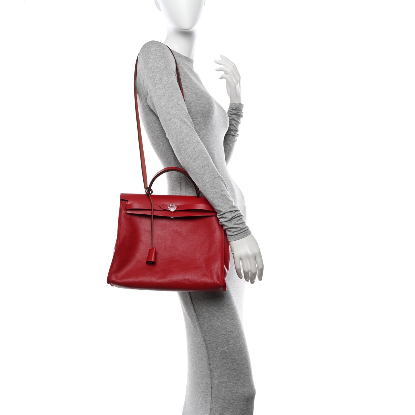 Toile H Berline Vache Hunter Herbag Zip PM 31 Rouge Piment Ecru