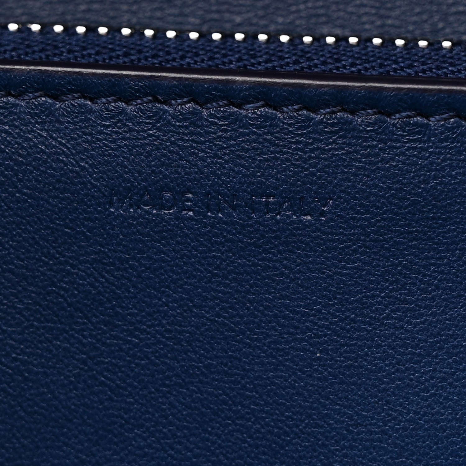 Celine Liege Calfskin Medium Classic Box Flap Bag Blue 8 of 12