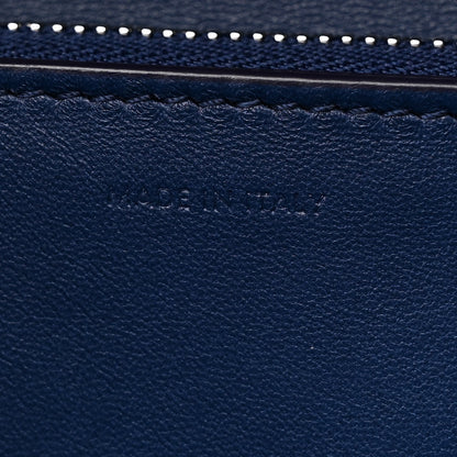 Celine Liege Calfskin Medium Classic Box Flap Bag Blue 8 of 12