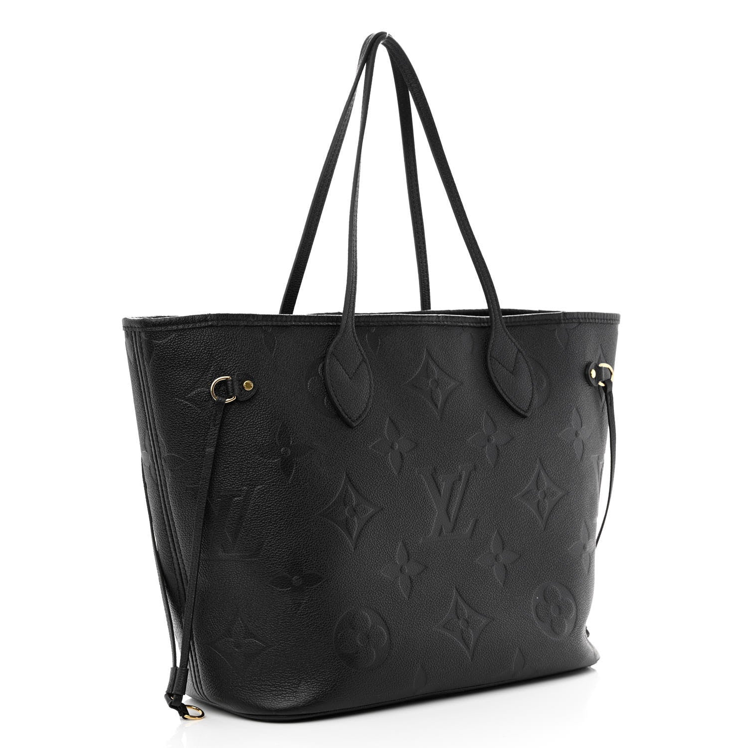 Louis Vuitton Empreinte Monogram Giant Neverfull MM Black 3 of 9