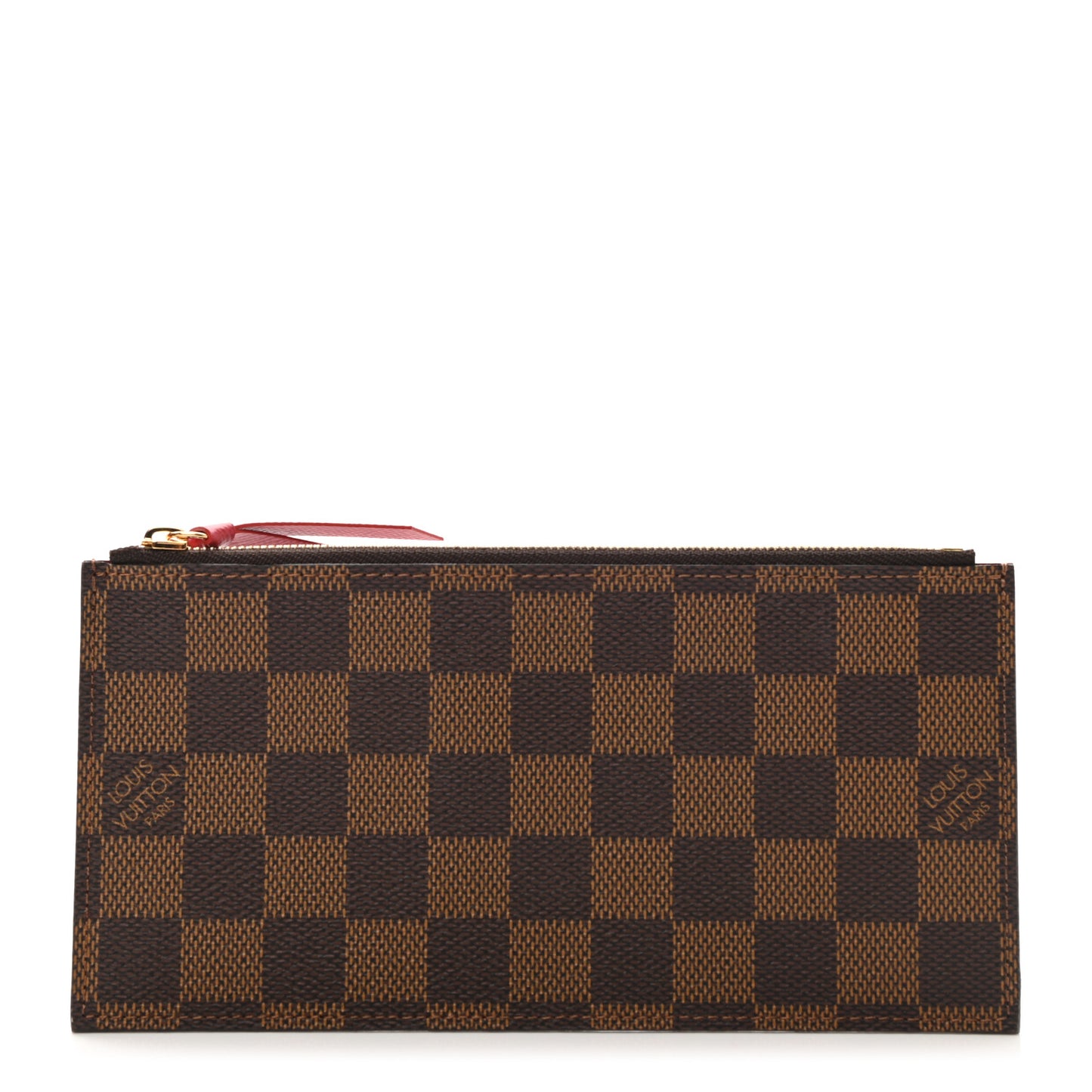 Damier Ebene Felicie Chain Wallet Zippered Insert