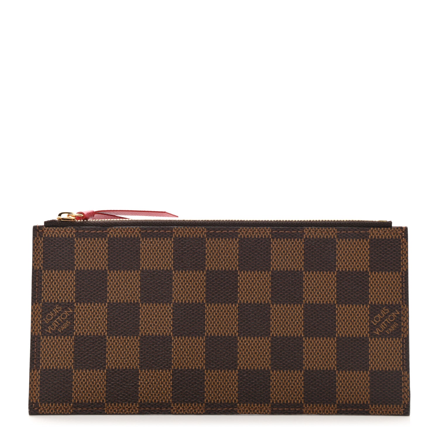 Louis Vuitton Damier Ebene Felicie Chain Wallet Zippered Insert 1 of 7