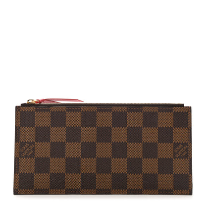 Louis Vuitton Damier Ebene Felicie Chain Wallet Zippered Insert 1 of 7