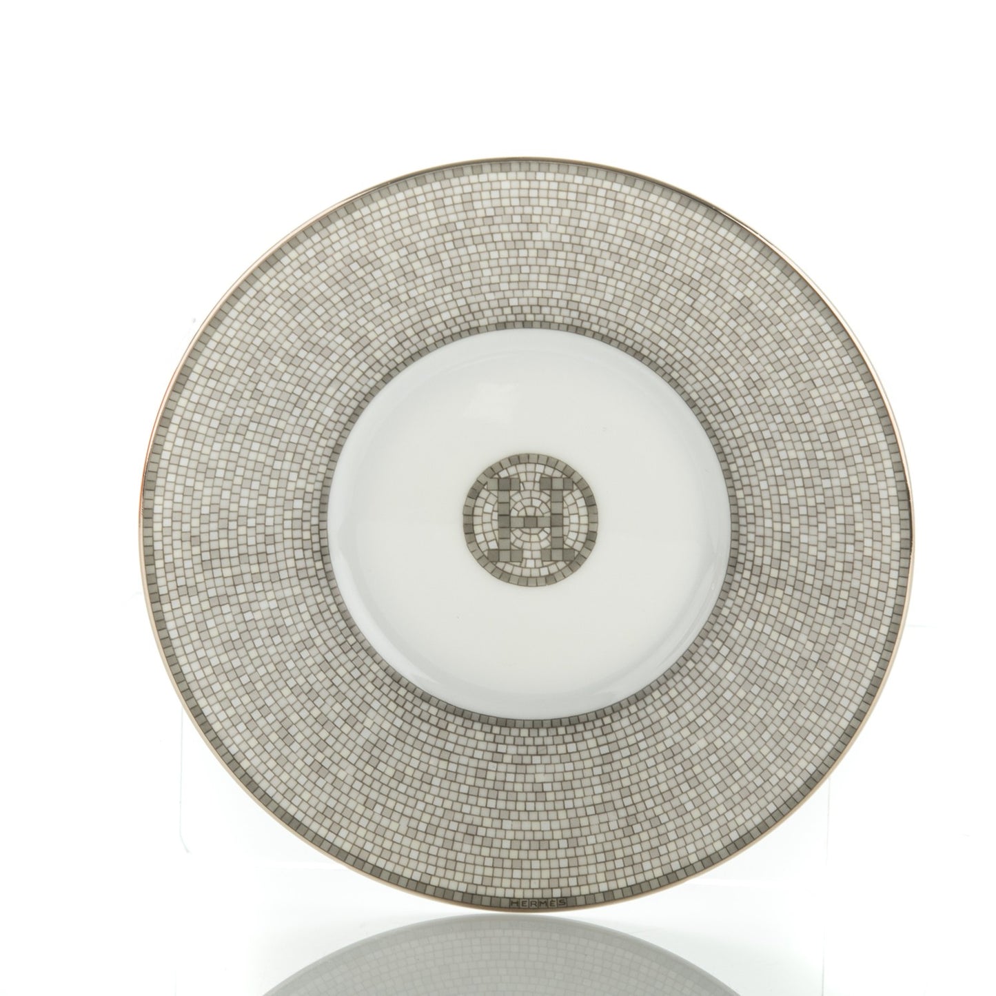 Porcelain Mosaique Au 24 Platine Tea Cup And Saucer Set Of 2