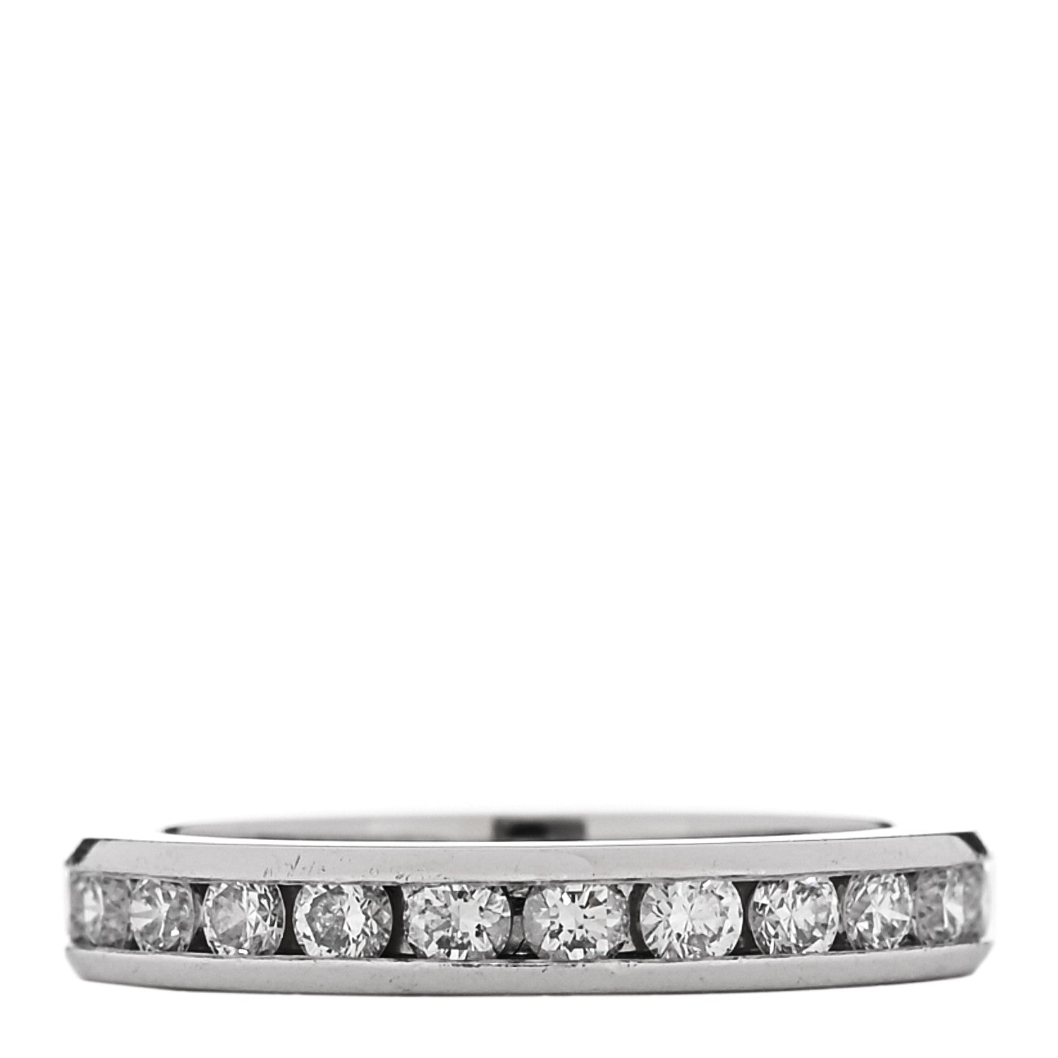 Tiffany Platinum Diamond 2.5mm Full Circle Wedding Band Ring 48 4.5 1 of 4