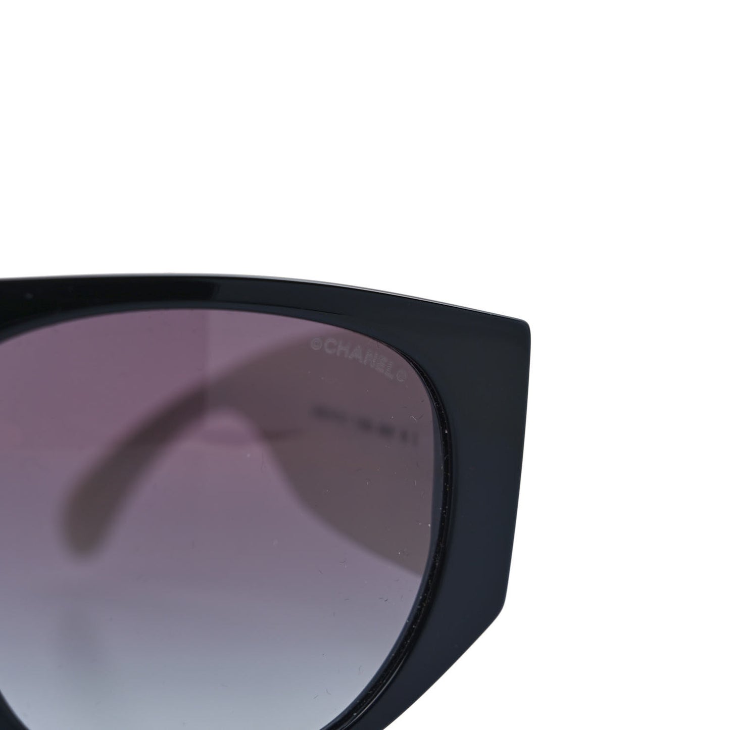 Acetate Quilted CC Pilot Sunglasses 71465 White Black