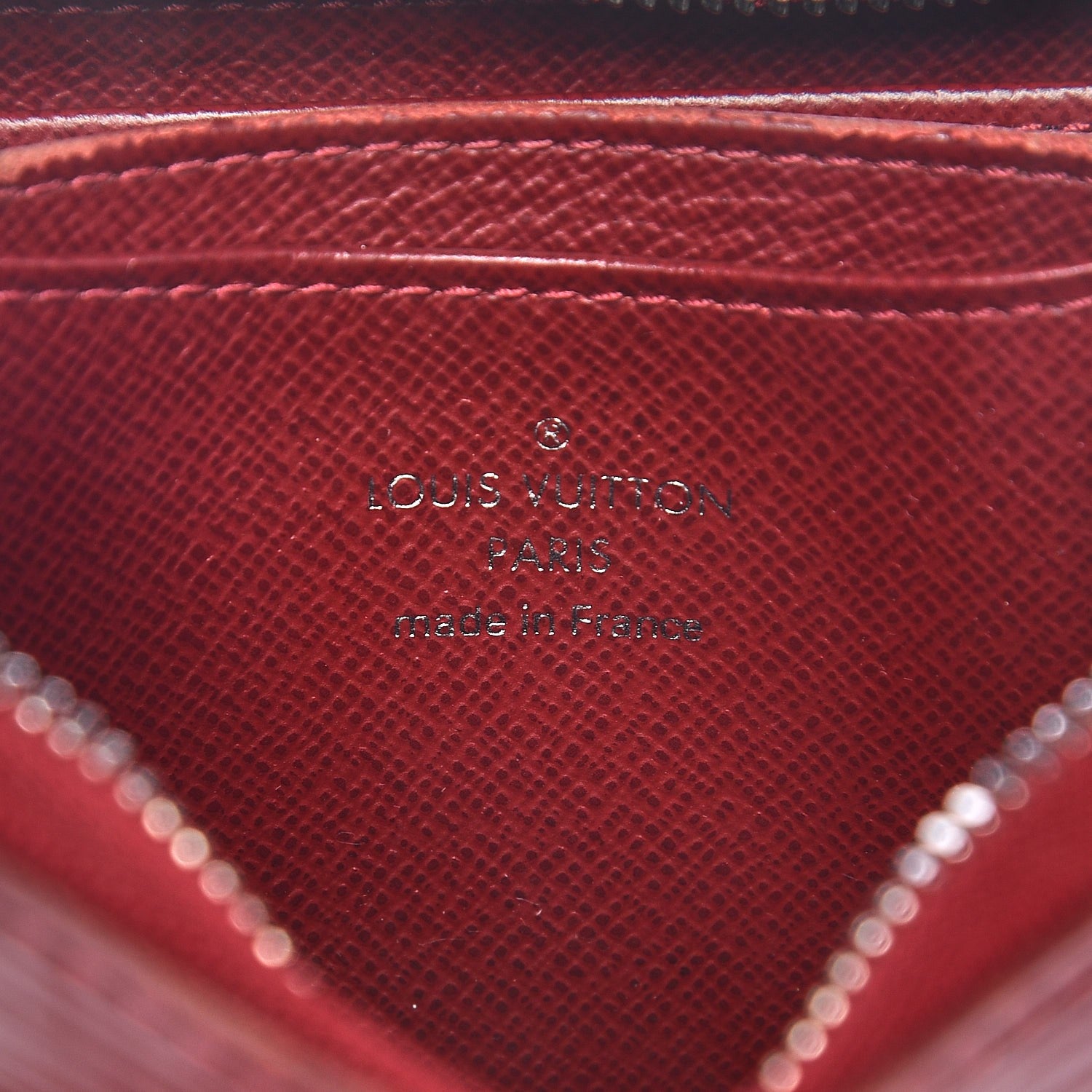Louis Vuitton Epi Zippy Coin Purse Rubis 6 of 10