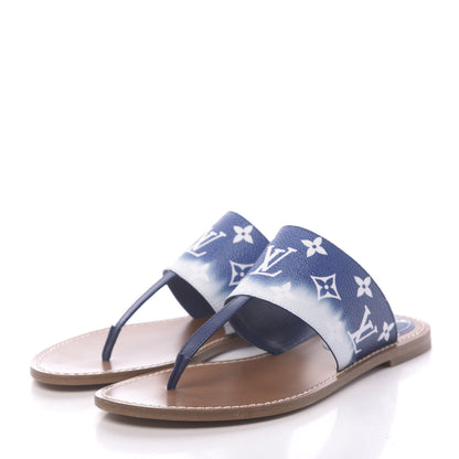 Louis Vuitton Monogram Escale Palma Sandals 39 Blue 3 of 9