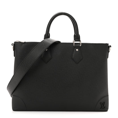 Louis Vuitton Taiga Slim Briefcase Black 1 of 11