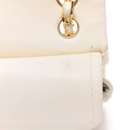 Chanel Lambskin Quilted Small Double Flap White 12 of 15