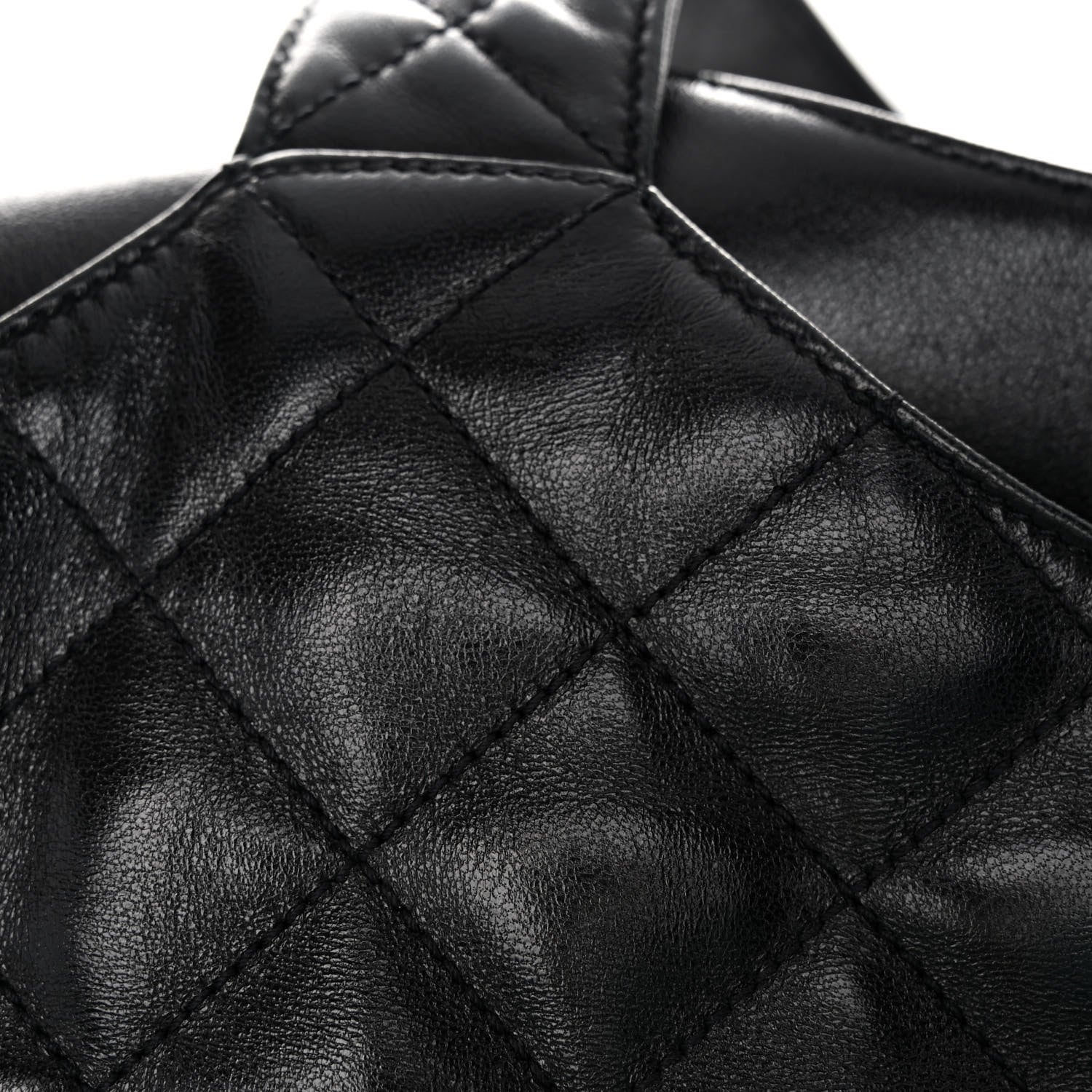 Saint Laurent Lambskin Quilted Maxi Icare Shopping Tote Black 12 of 14