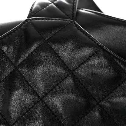 Saint Laurent Lambskin Quilted Maxi Icare Shopping Tote Black 12 of 14