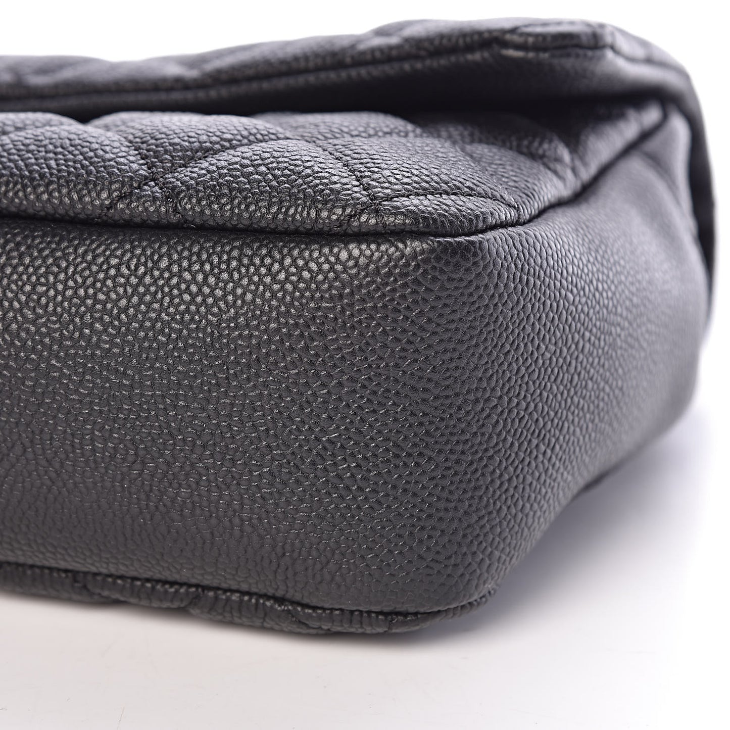 Caviar Quilted Jumbo Easy Flap Black