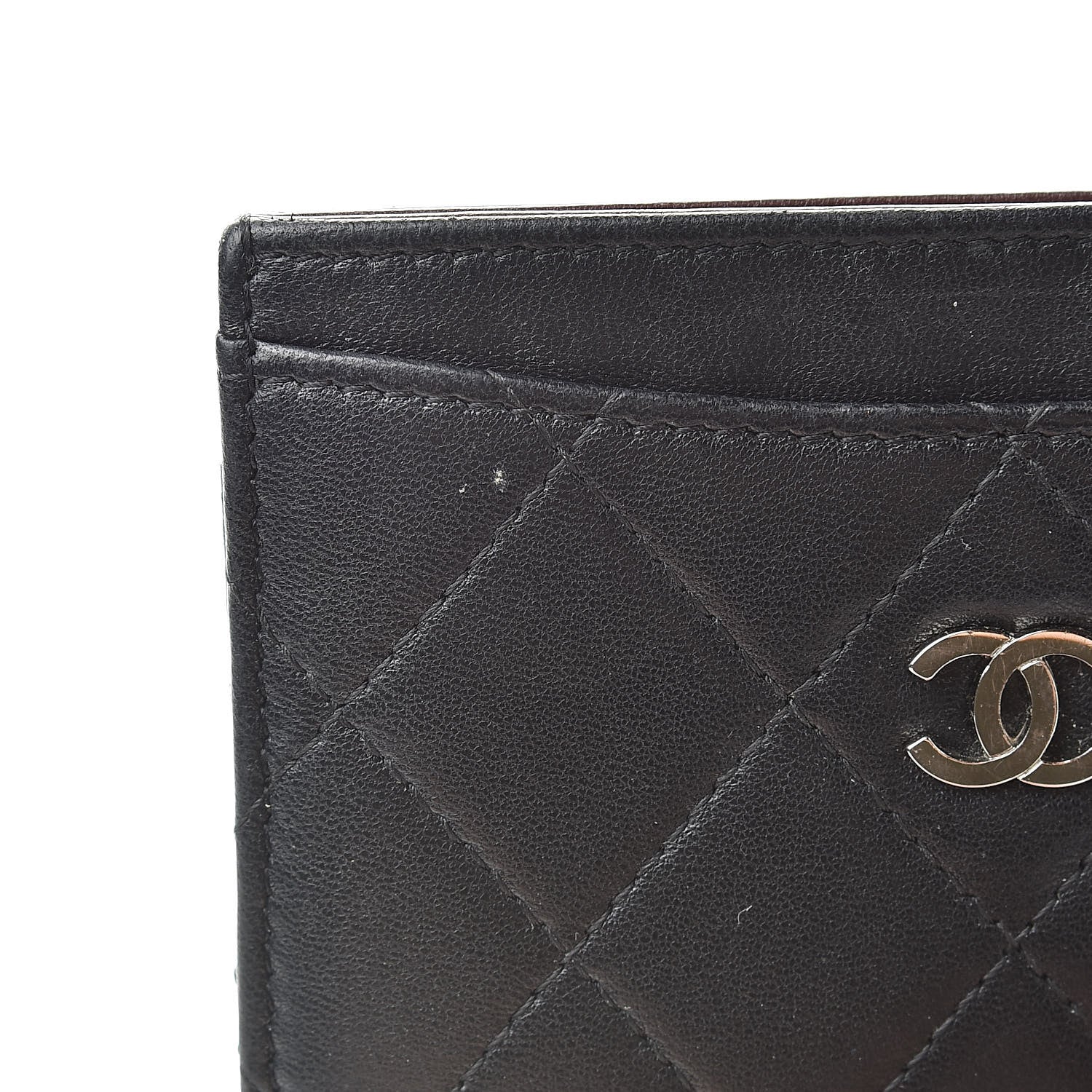 Chanel Lambskin Quilted Card Holder Black 9 of 9