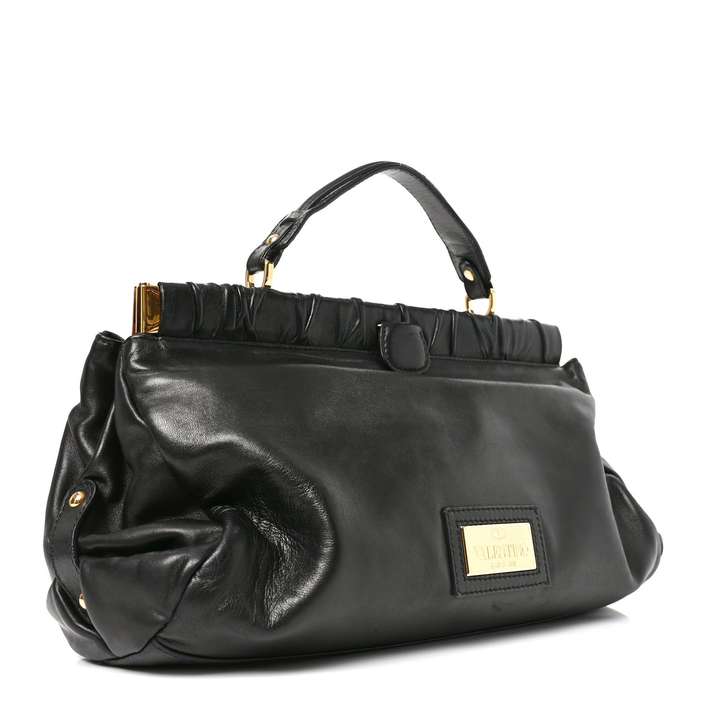 Nappa Jardin Rose Framed Duffel Black