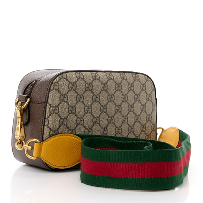 Gucci GG Supreme Monogram Web Neo Vintage Shoulder Bag Beige New Acero Crop 3 of 12
