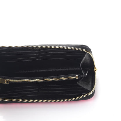 Saint Laurent Calfskin Printed Leopard Classic Letters Zip Around Wallet Pink 5 of 9