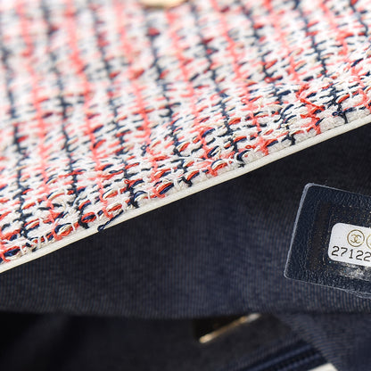 Chanel Tweed Lambskin Timeless Flap White 9 of 12