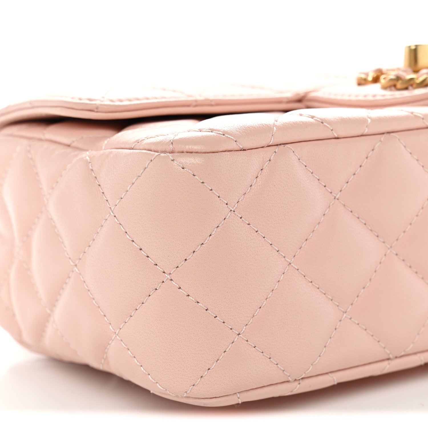 Chanel Lambskin Quilted Mini Strass On Top Flap Light Pink 8 of 10