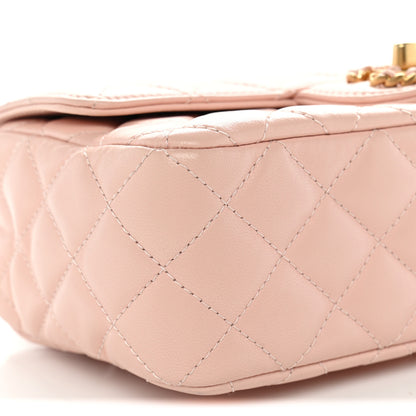 Chanel Lambskin Quilted Mini Strass On Top Flap Light Pink 8 of 10
