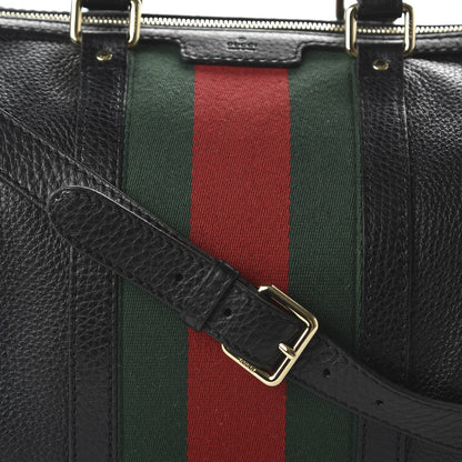 Gucci Calfskin Vintage Web Medium Boston Black 10 of 10