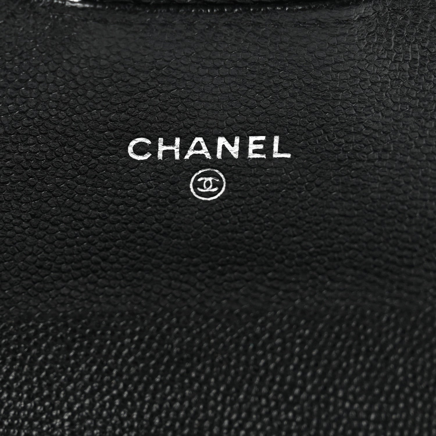 Chanel Caviar Chevron Quilted Large Gusset Flap Wallet Black 6 of 9