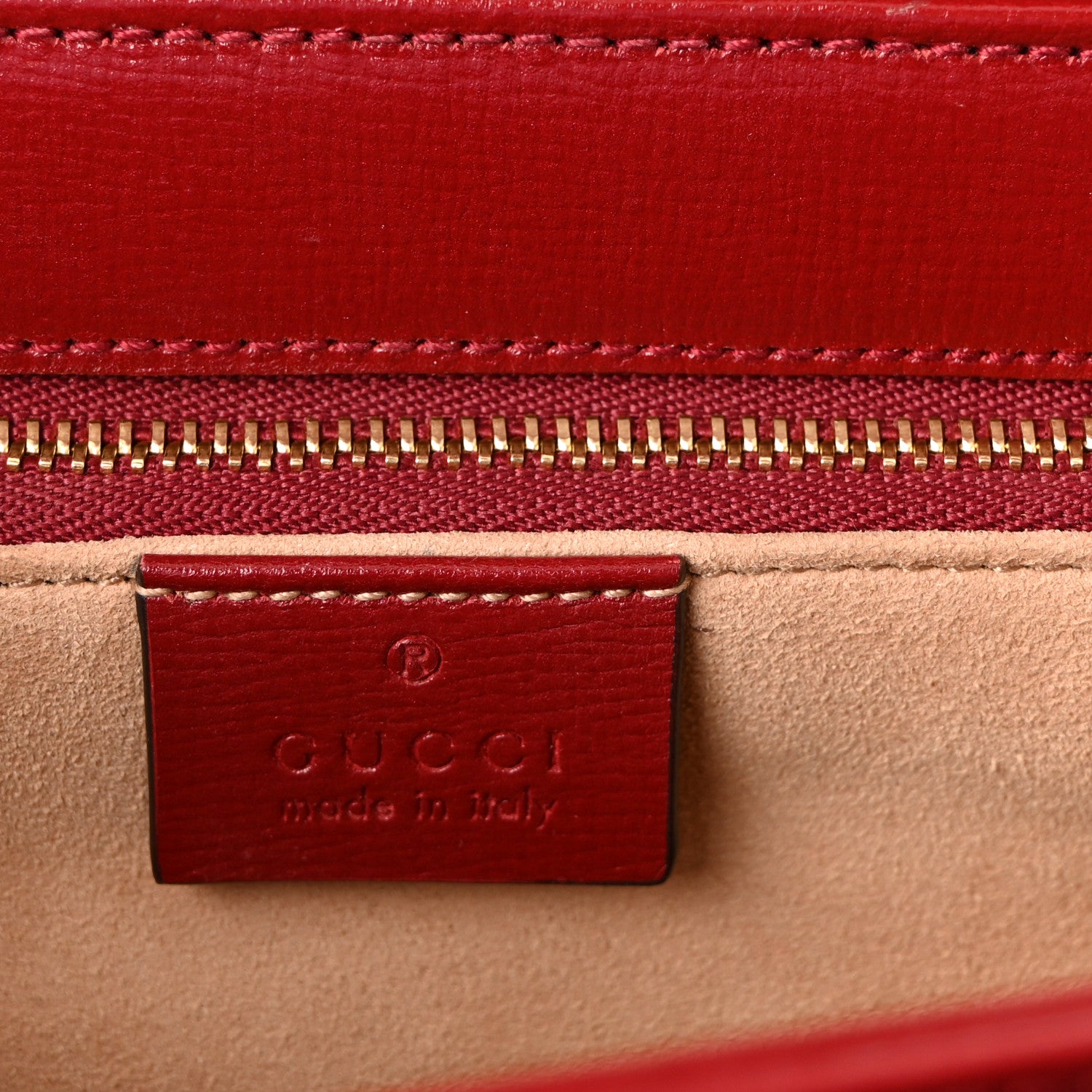 Gucci Azalea Calfskin Horsebit 1955 Shoulder Bag New Cherry Red 6 of 9