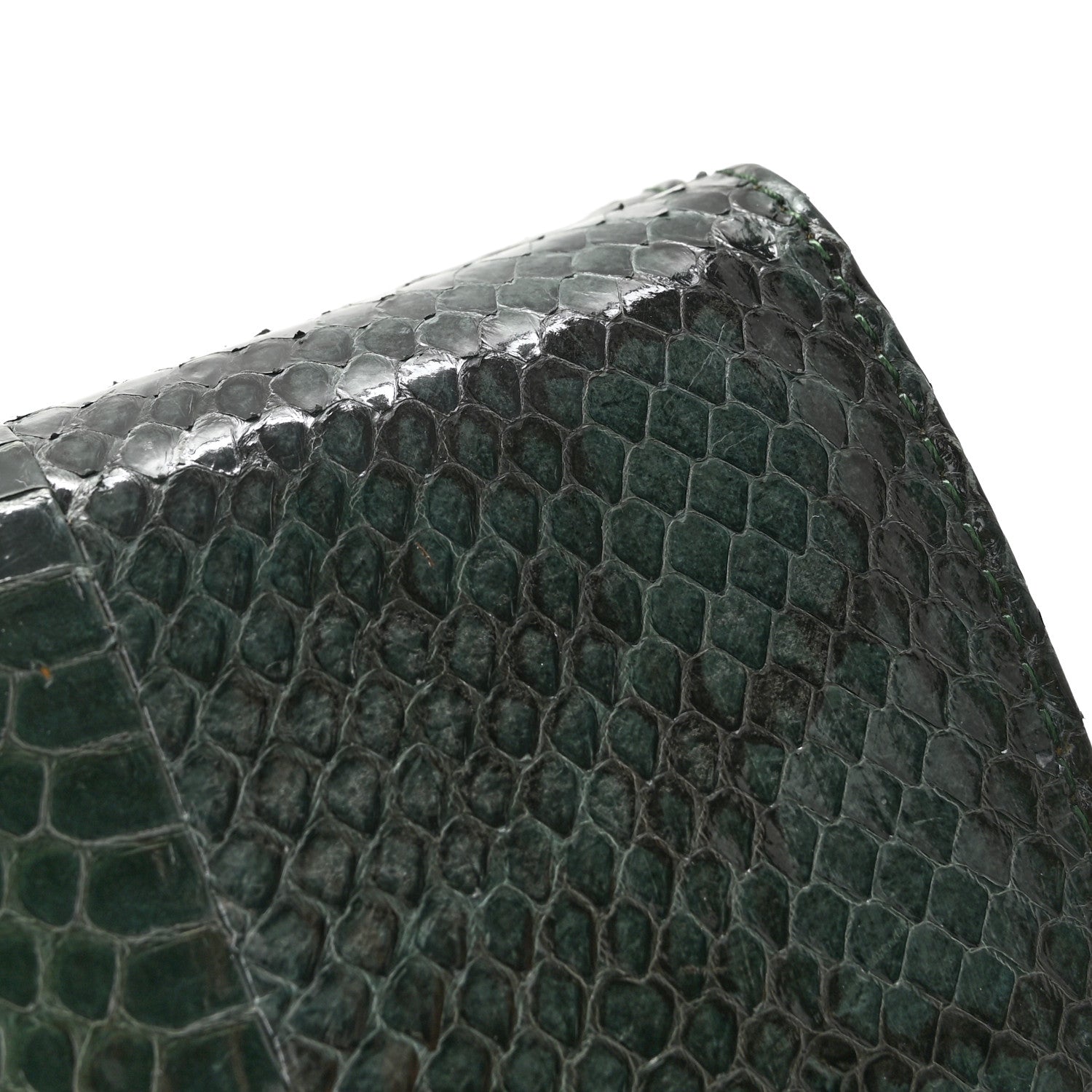 Jimmy Choo Elaphe Snakeskin Small Knotted Tube Evening Clutch Green 8 of 8