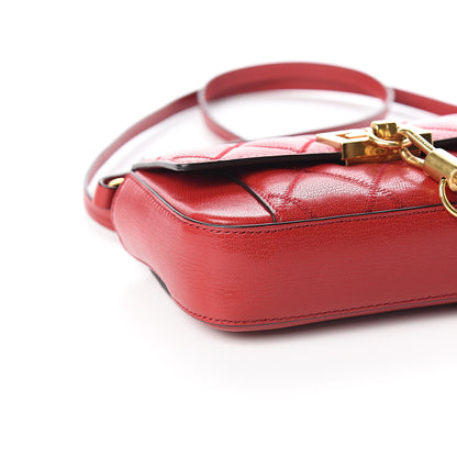 Givenchy Goatskin Quilted GV3 Mini Pocket Convertible Bag Vermillon 6 of 8