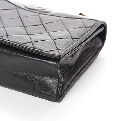 Chanel Lambskin Quilted CC Small Single Flap Black 9 of 9