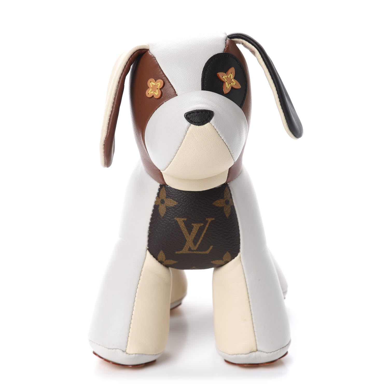 Louis Vuitton Calfskin Monogram Doudou Oscar Dog Beige 2 of 8